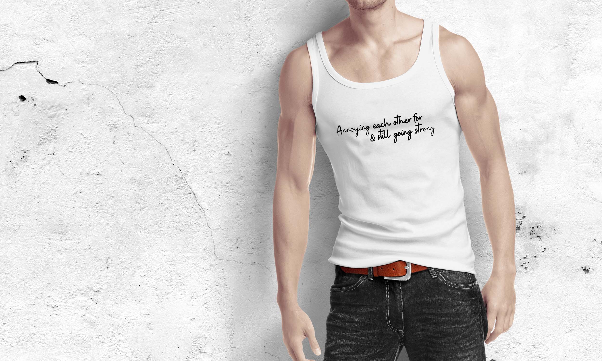 Annoying each other for and still going strong | Women's Flowy Scoop Muscle Tank